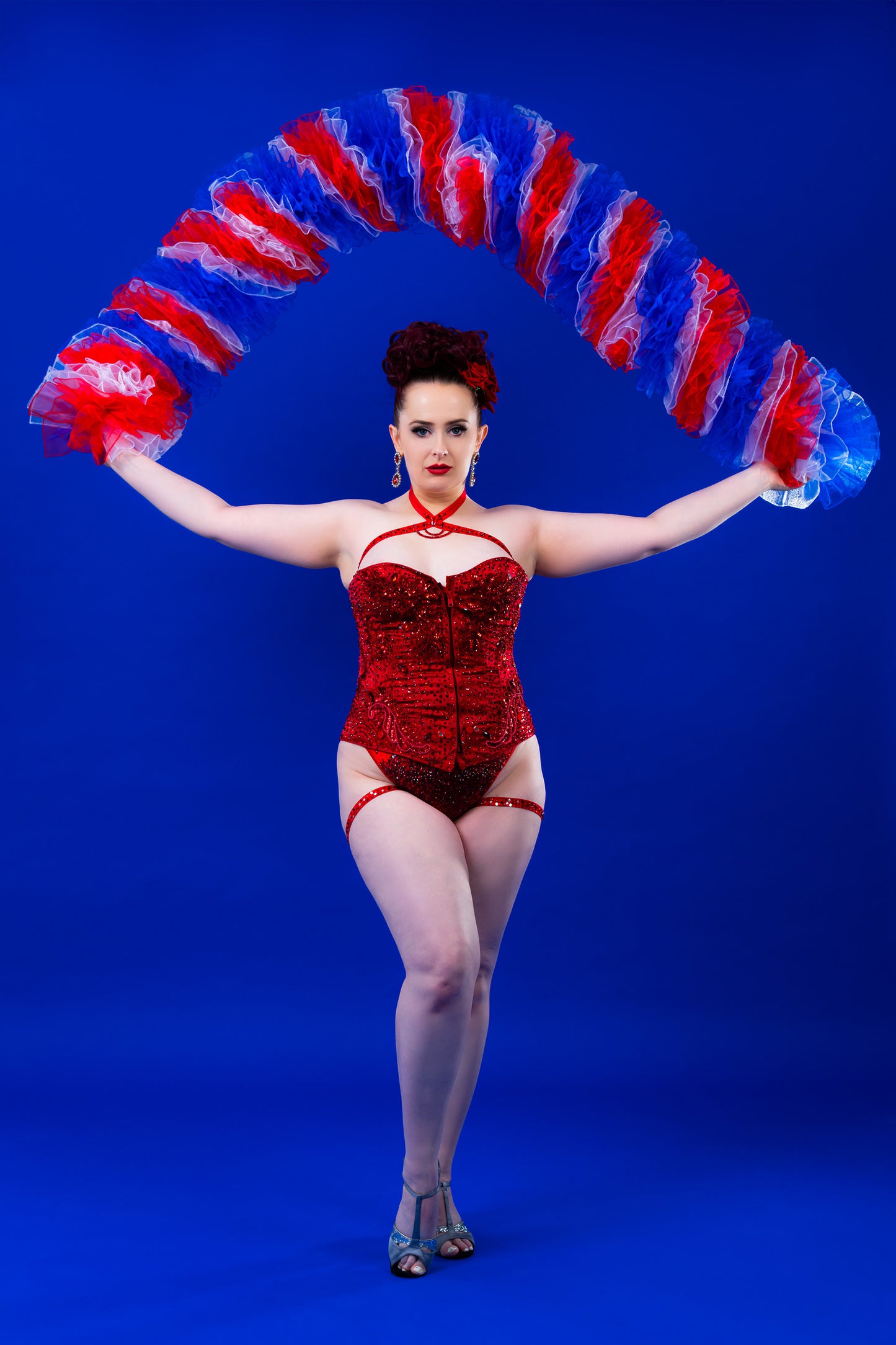 USA Flag Organza Boa