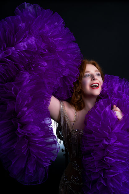 Purple Organza Boa