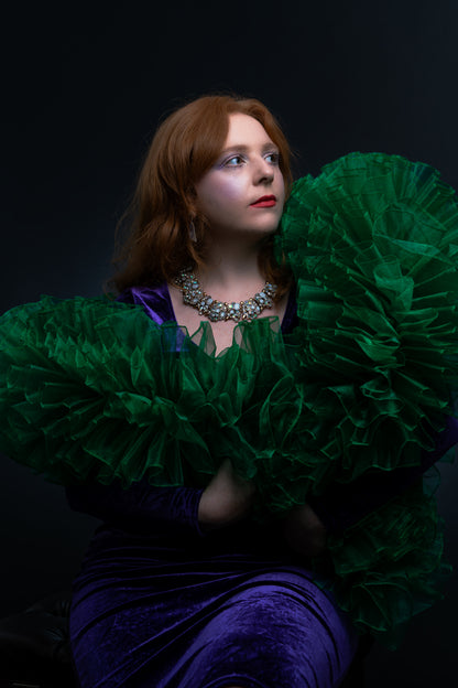 Green Organza Boa