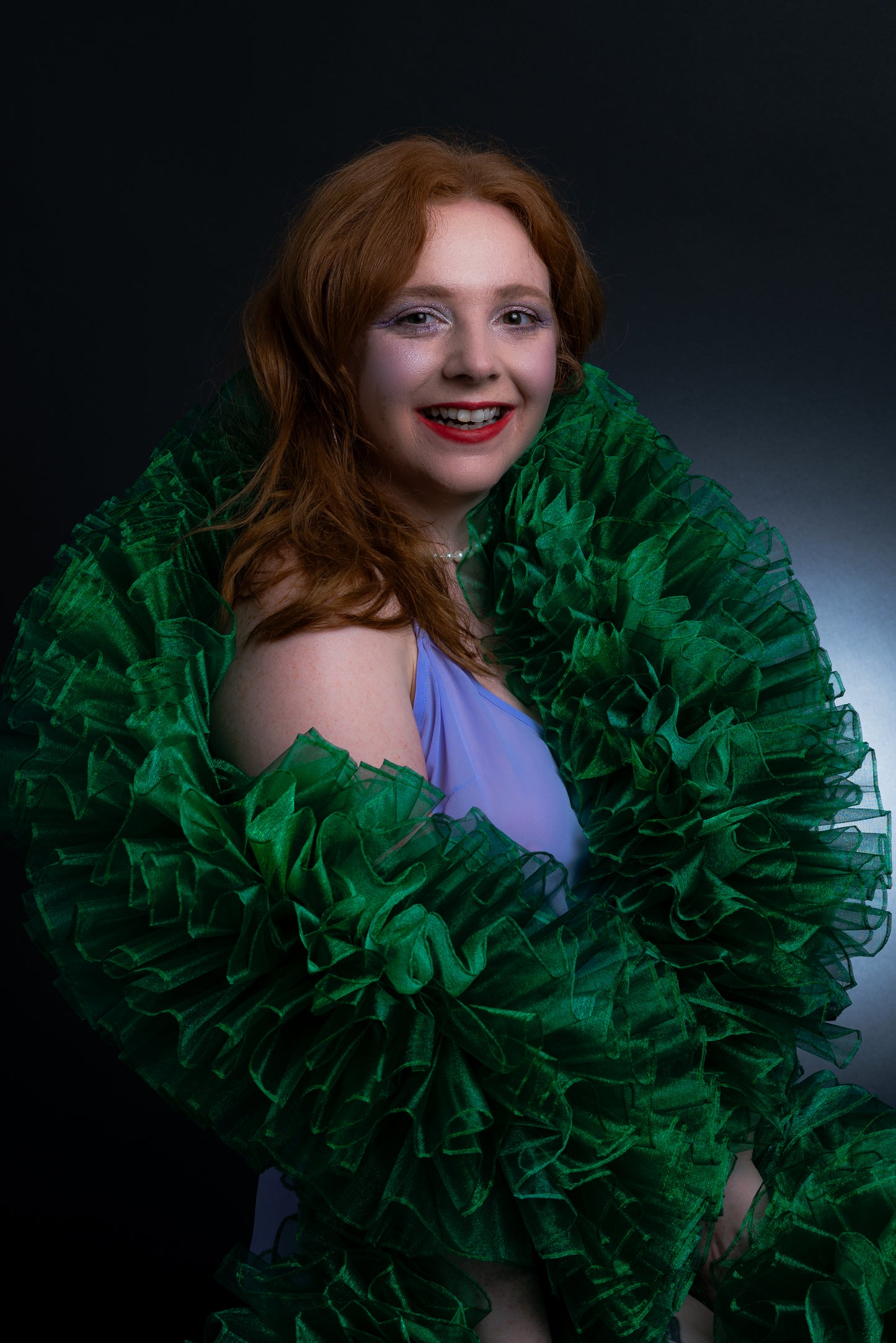 Green Organza Boa