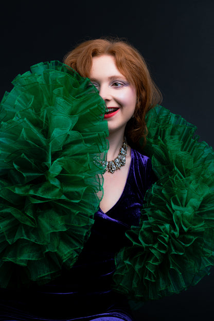 Green Organza Boa
