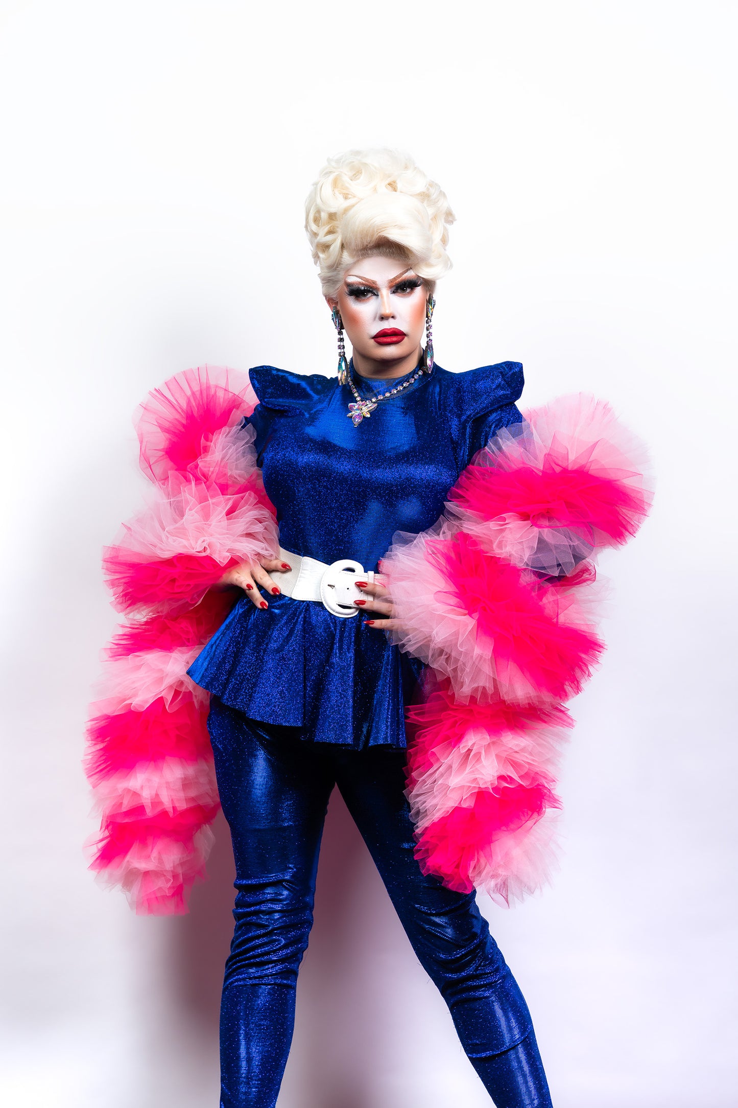 Pink Tulle Boa - Two Tone