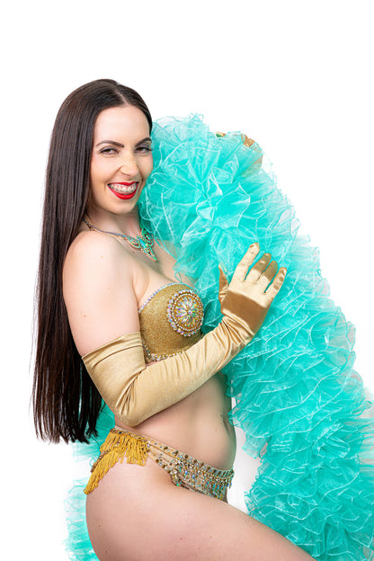 Mint Green Organza Boa