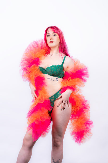 Orange and Pink Tulle Boa