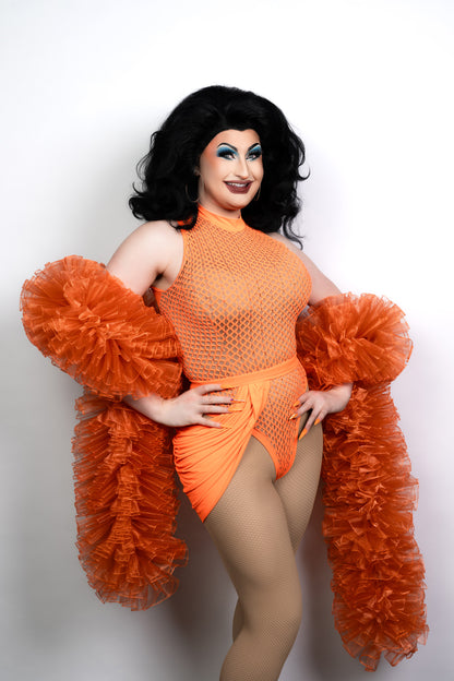 Orange Organza Boa
