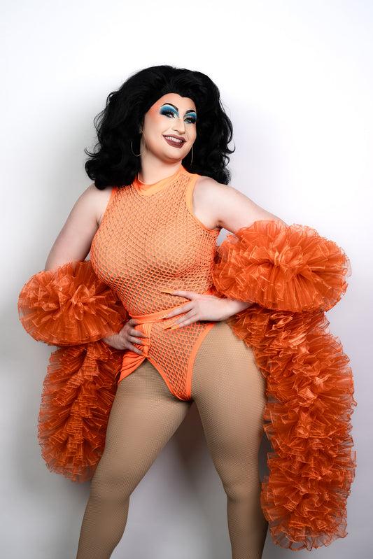 Orange Organza Boa