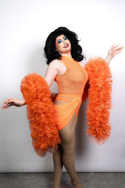 Orange Organza Boa