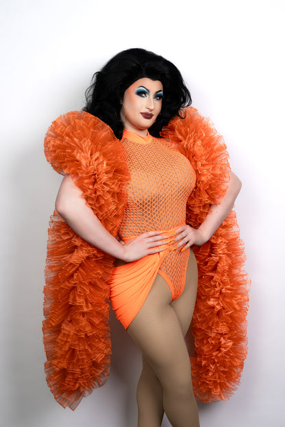 Orange Organza Boa