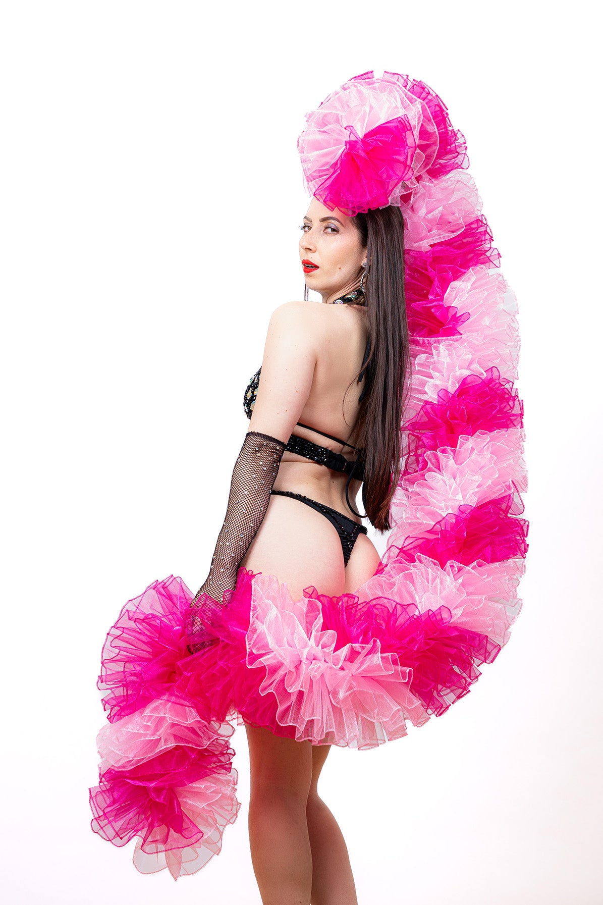 Pink Organza Boa - Two Tone