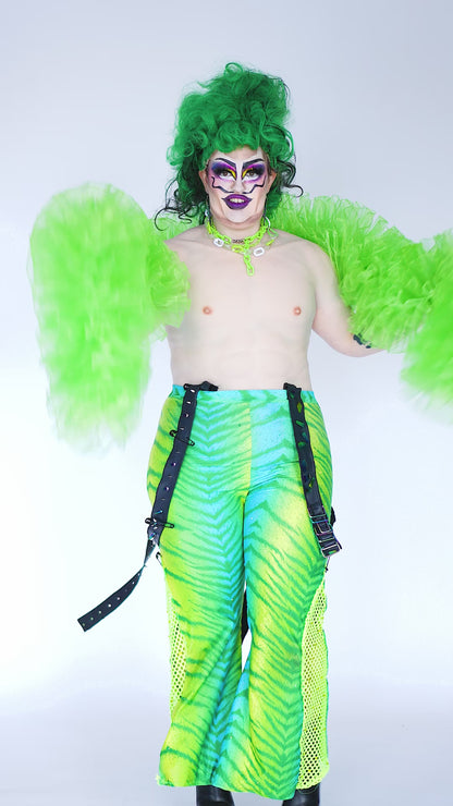 Lime Green Organza Boa