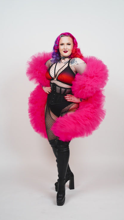 Hot Pink Tulle Boa
