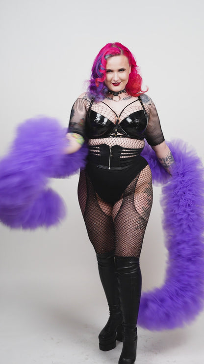 Purple Tulle Boa